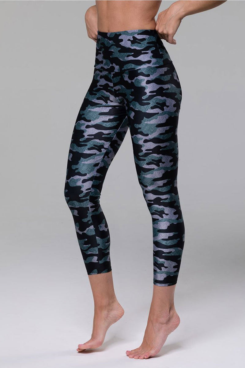 Onzie Marble Camo High Rise Legging, 57% OFF